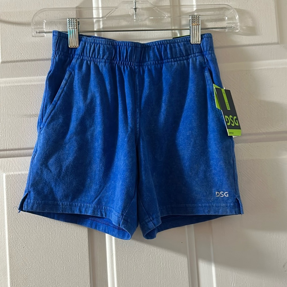 DSG EVERYDAY SHORTS: BLUE BLAZE/COMET WASH: NEW WITH TAGS: SIZE XS (6-7)
